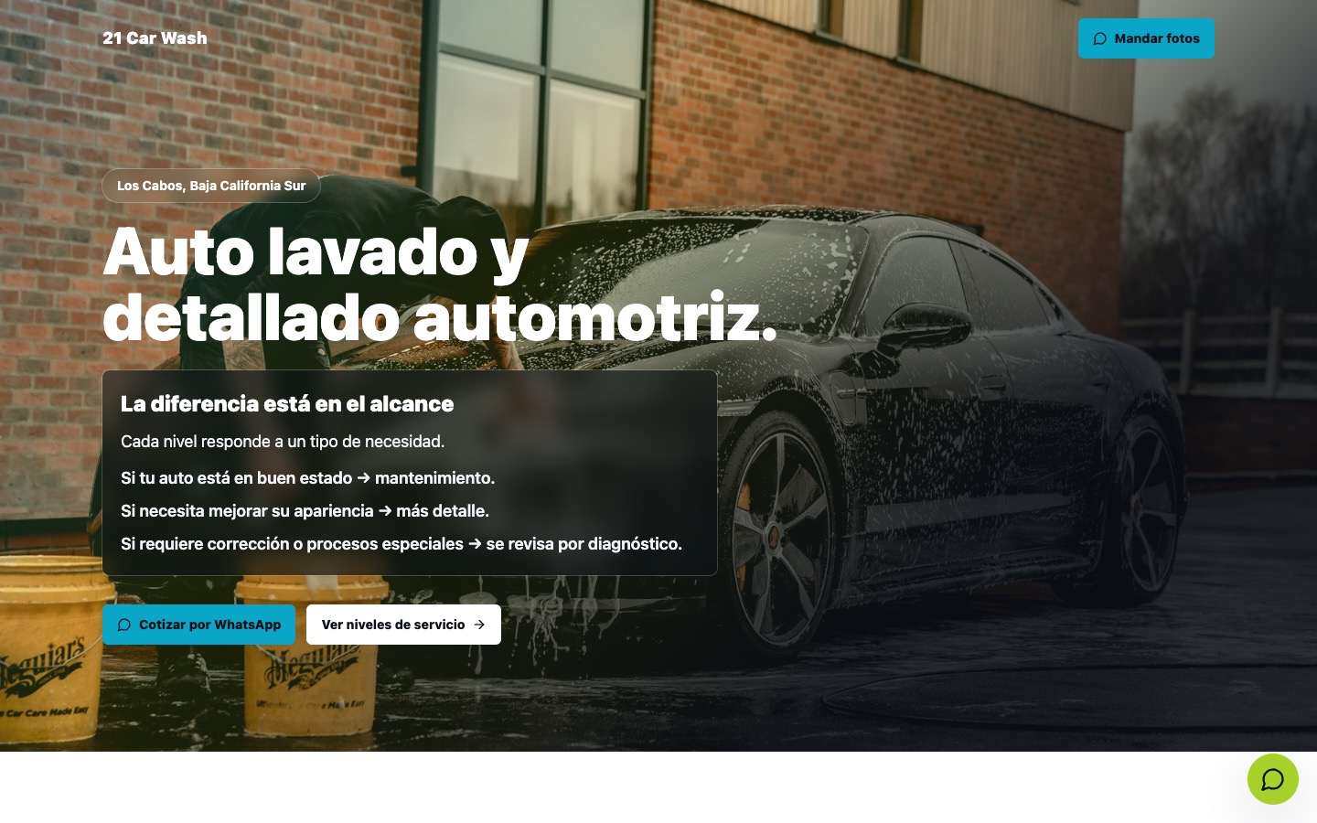 Captura de la web 21 Car Wash